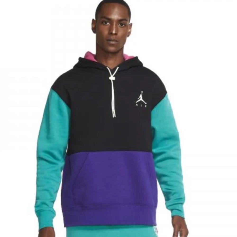Nike AIR JORDAN Jumpman Men's Colorblock Fleece Full-Zip Hoodie RARE!